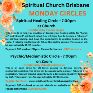 Monday Psychic Development Circle