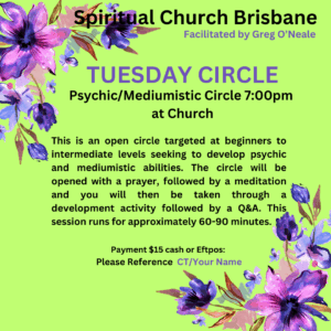 Tuesday Psychic Development Circle